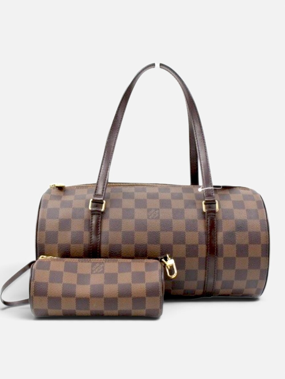 Louis Vuitton Papillon Bundle 2 Piece With Pouch Damier Ebene Shoulder Bag